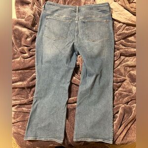 Madewell Cali Demi-Boot Kick Out Crop Jeans 16W